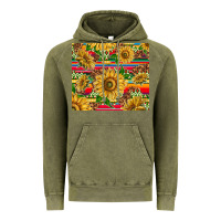 Vintage Olive mexican sunflowers Vintage Hoodie - TumblerDesignByShophia