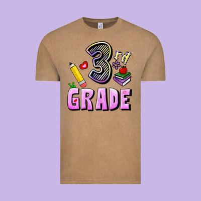Third Grade Vintage Tee Designed By Ranaportraitstore
