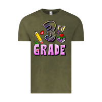 Vintage Olive Third Grade Vintage Tee - RanaPortraitStore