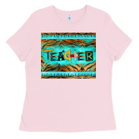Bubblegum Pink teacher mousepad Ladies Tee - BarkalooDesign
