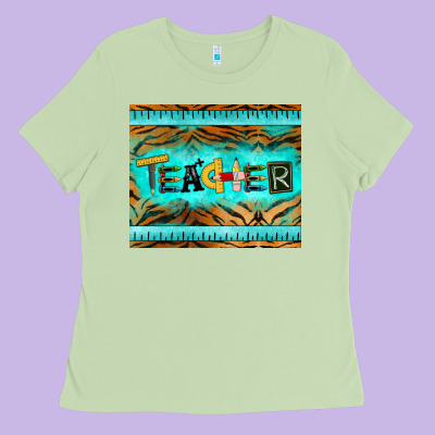 Teacher Mousepad Ladies Tee Designed By Barkaloodesign
