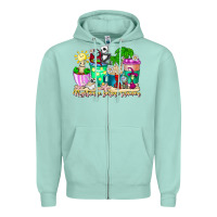 Seafoam nightmare before summer coffee cups Zipper Hoodie - CowhideDigitalArt