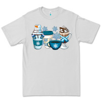 Dove Grey Winter Coffee Cups Premium Tee - Artiststas
