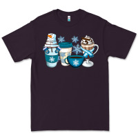 Plum Winter Coffee Cups Premium Tee - Artiststas