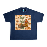 Navy pumpkin kisses and harvest wishes Urban Heavy Tee - TumblerDesignByShophia
