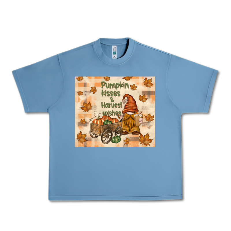 Pumpkin Kisses And Harvest Wishes Urban Heavy Tee by TumblerDesignByShophia | Teevron