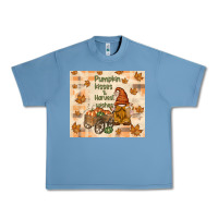 Pebble Blue pumpkin kisses and harvest wishes Urban Heavy Tee - TumblerDesignByShophia