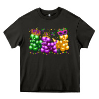 Asphalt mardi gras bead dogs Heavy Core Tee - LillyAllenDesigns