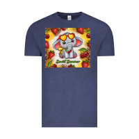 Vintage Denim sweet summer cute elephant Vintage Tee - TumblerDesignByShophia