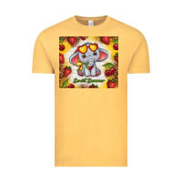 Vintage Mustard sweet summer cute elephant Vintage Tee - TumblerDesignByShophia