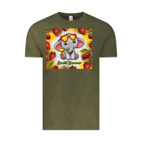 Sweet Summer Cute Elephant Vintage Tee | Teevron