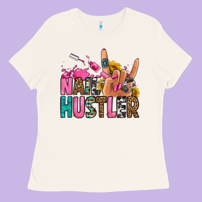 Nail Hustler Ladies Tee Designed By Jasminsmagicworld