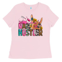 Bubblegum Pink nail hustler Ladies Tee - Jasminsmagicworld