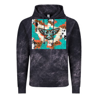 Cloud Black freebird with leopard and cowhide pattern Vintage Hoodie - TumblerDesignByShophia