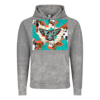 Cloud Rock freebird with leopard and cowhide pattern Vintage Hoodie - TumblerDesignByShophia