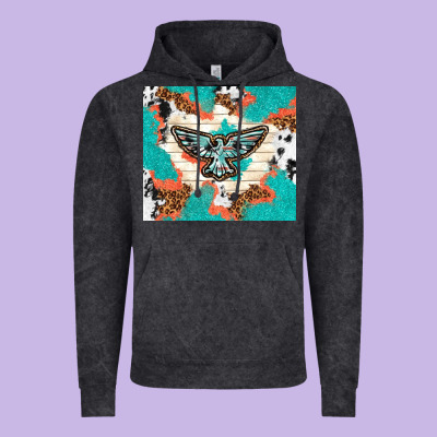 Freebird With Leopard And Cowhide Pattern Vintage Hoodie Designed By Tumblerdesignbyshophia