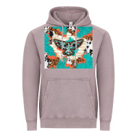 Vintage Zinc freebird with leopard and cowhide pattern Vintage Hoodie - TumblerDesignByShophia