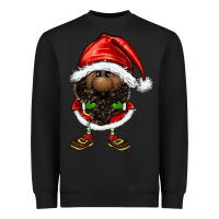 Black afro santa gnomes Heavyweight Sweatshirt - FaDigitalArtStudio