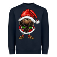 Navy afro santa gnomes Heavyweight Sweatshirt - FaDigitalArtStudio