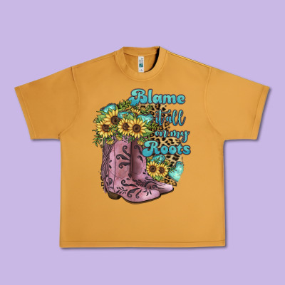 Blame It All On My Roots Urban Heavy Tee Designed By Jahusdesignshop