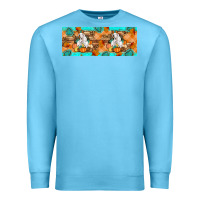 Ocean Blue Goat Family Fall Premium Sweatshirt - Artiststas
