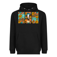 Black Fall cow Heavyweight Hoodie - Artiststas