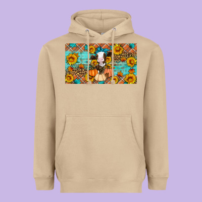 Fall Cow Heavyweight Hoodie Designed By Artiststas