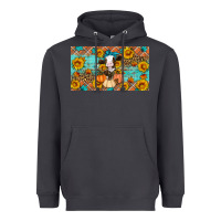 Smoke Fall cow Heavyweight Hoodie - Artiststas