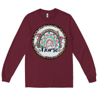 Burgundy nurse coaster Long Sleeve Tee - CowGirlArtShop