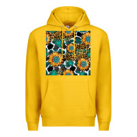 Lemon gemstone sunflower leopard seamless pattern Premium Hoodie - BundleAndBundleShop