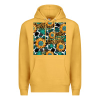 Mustard gemstone sunflower leopard seamless pattern Premium Hoodie - BundleAndBundleShop