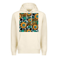 Tofu gemstone sunflower leopard seamless pattern Premium Hoodie - BundleAndBundleShop