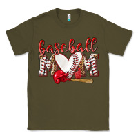 Army Green Baseball Mom Classic Tee - NancyCooperArtShop
