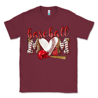Burgundy Baseball Mom Classic Tee - NancyCooperArtShop