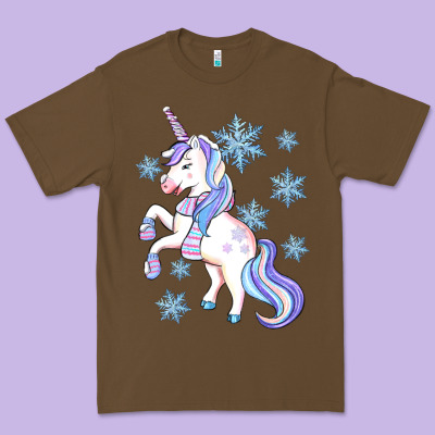Winter Unicorn Premium Tee Designed By Artiststas