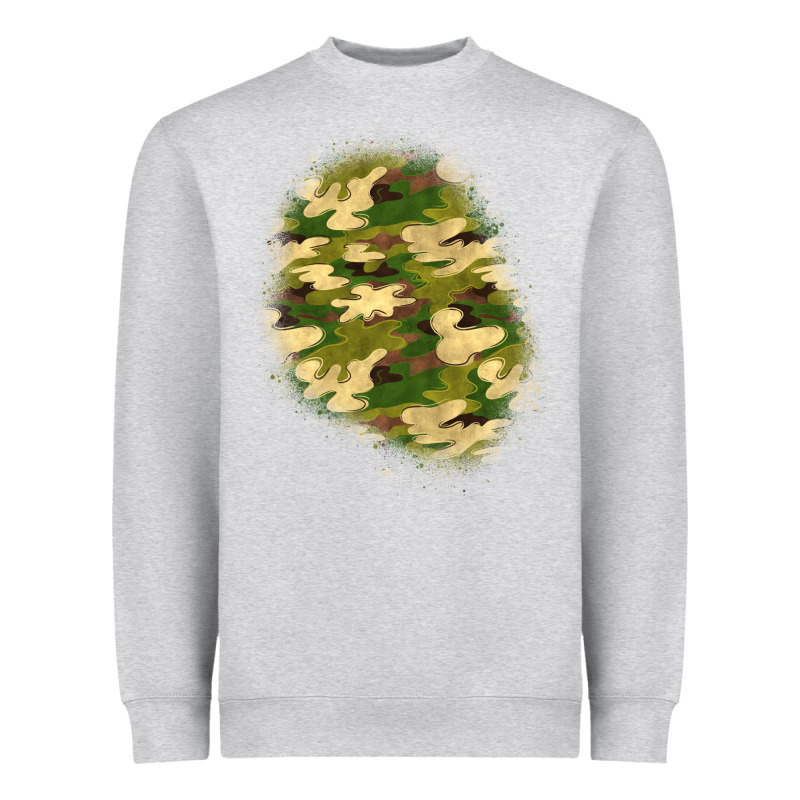 Camouflage Patch 3 Heavyweight Sweatshirt by BundleAndBundleShop | Teevron
