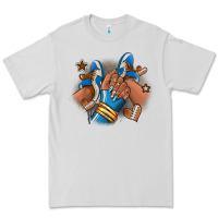 Dove Grey Football afro girl sneakers Premium Tee - RanaPortraitStore