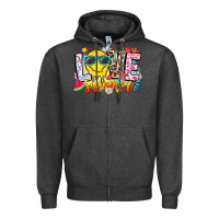 Charcoal Heather Love Summer Zipper Hoodie - CowhideDigitalArt