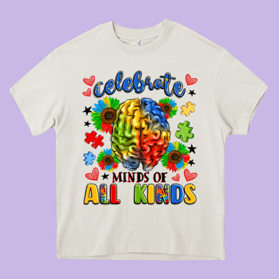 Celebrate Neurodiversity Heavy Core Tee Designed By Lillyallendesigns
