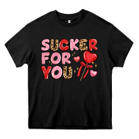 Black lovethemed typography with heart lollipop Heavy Core Tee - LillyAllenDesigns