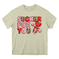 Mossy lovethemed typography with heart lollipop Heavy Core Tee - LillyAllenDesigns