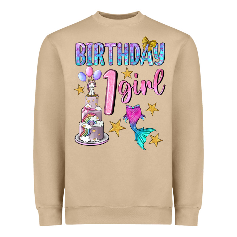 Birthday Girl 1 Heavyweight Sweatshirt by BundleAndBundleShop | Teevron