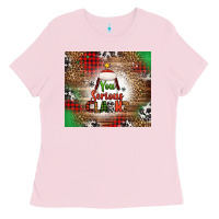 Bubblegum Pink you serious clark christmas tree Ladies Tee - Jasminsmagicworld