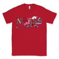 Red valentines day nurse Classic Tee - RanaPortraitStore