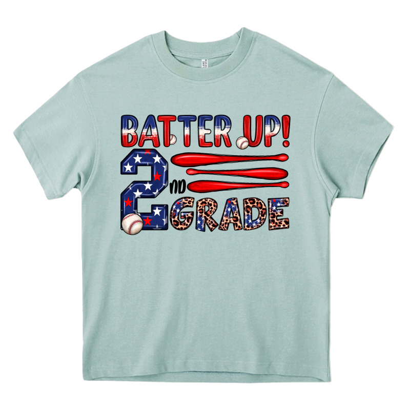 Batter Up 2nd Grade Heavy Core Tee by JahusDesignShop | Teevron