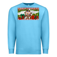 Ocean Blue Stocked christmas farm Premium Sweatshirt - Artiststas