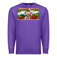 Purple Stocked christmas farm Premium Sweatshirt - Artiststas