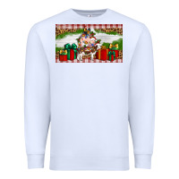 White Stocked christmas farm Premium Sweatshirt - Artiststas