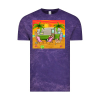 Cloud Purple summer caravan Vintage Tee - TumblerDesignByShophia