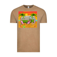 Vintage Coffee summer caravan Vintage Tee - TumblerDesignByShophia